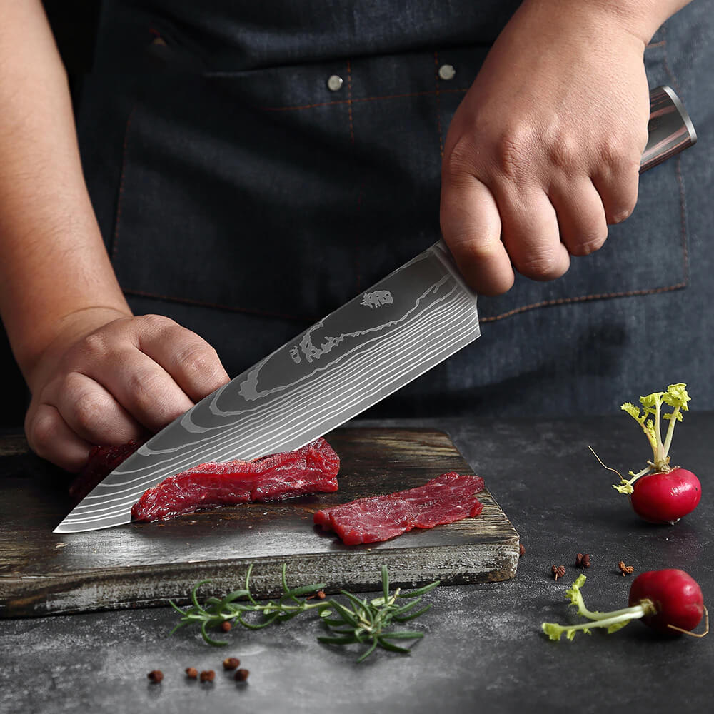 Japanese Damascus Steel Kitchen Knives-Kitchen & Dining > Knives-casanuva-casanuva