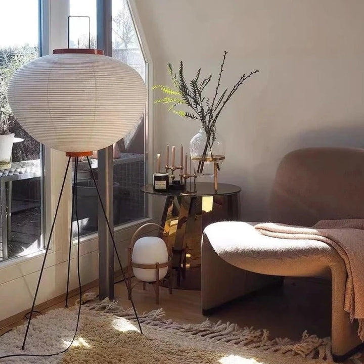 Japanese Rice Paper Lamp Minimalist Design-Lighting > Table Lamps-casanuva-casanuva