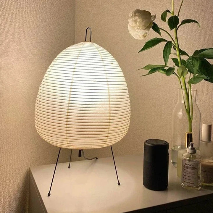 Japanese Rice Paper Lamp Minimalist Design-Lighting > Table Lamps-casanuva-casanuva