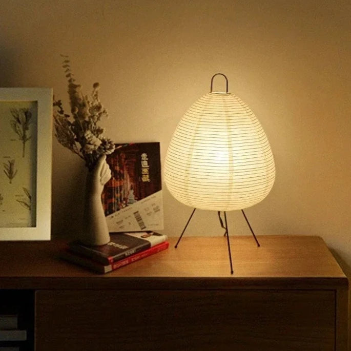Japanese Rice Paper Lamp Minimalist Design-Lighting > Table Lamps-casanuva-casanuva