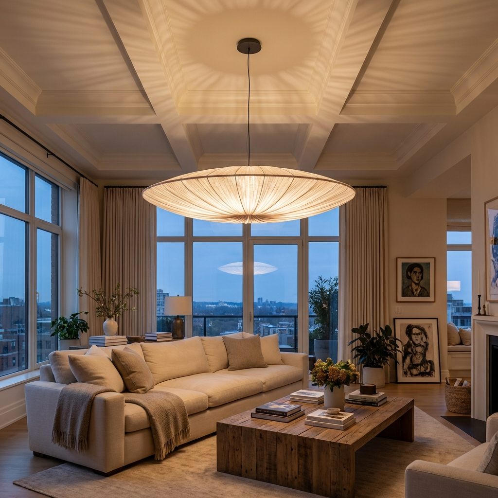 Japanese Wabi Sabi Cloth Pendant Light-Lighting > Pendant Lights-casanuva-casanuva