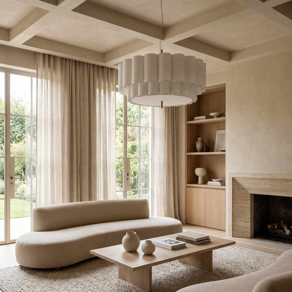 Japanese Wabi Sabi Natural Fabric Chandelier-Lighting > Chandeliers & Pendant Lights-casanuva-casanuva