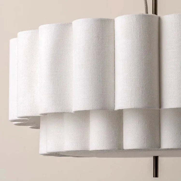 Japanese Wabi Sabi Natural Fabric Chandelier-Lighting > Chandeliers & Pendant Lights-casanuva-casanuva