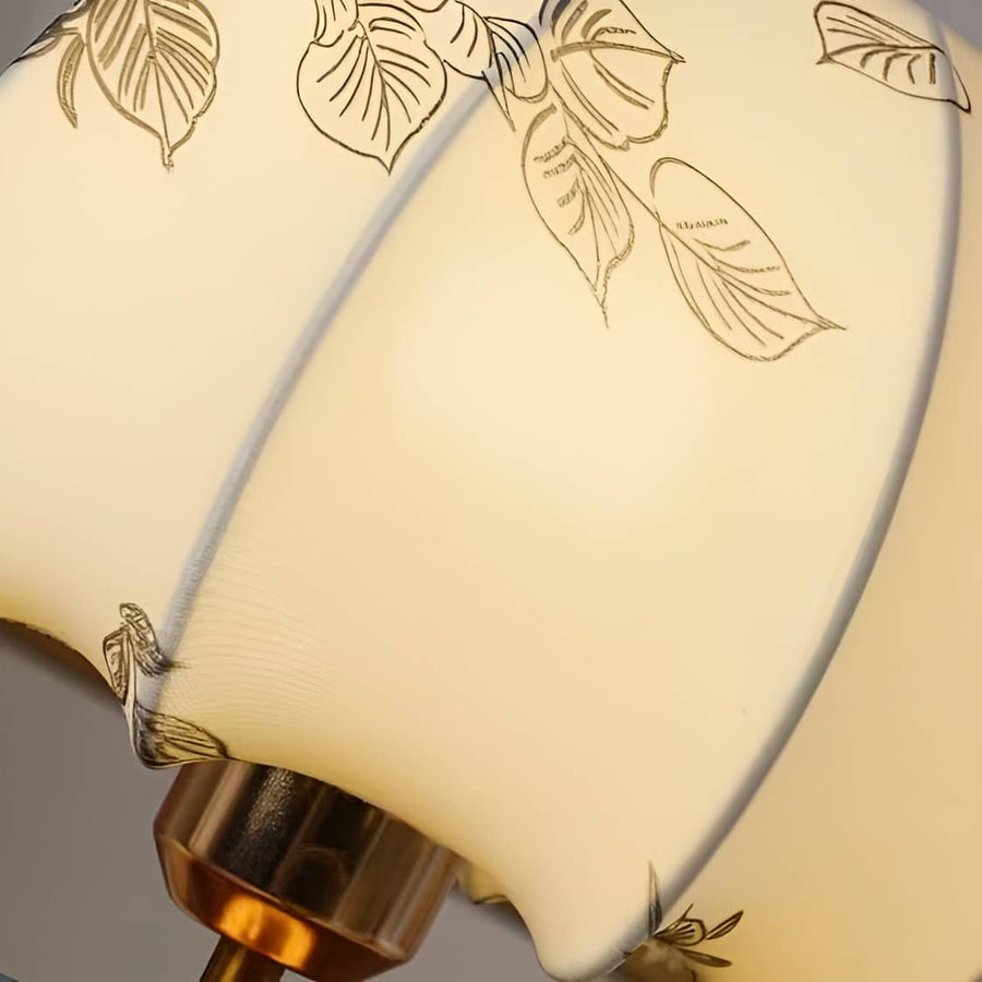 Japanese Wood Table Lamp with Cloth Shade-Lighting > Table Lamps-casanuva-casanuva