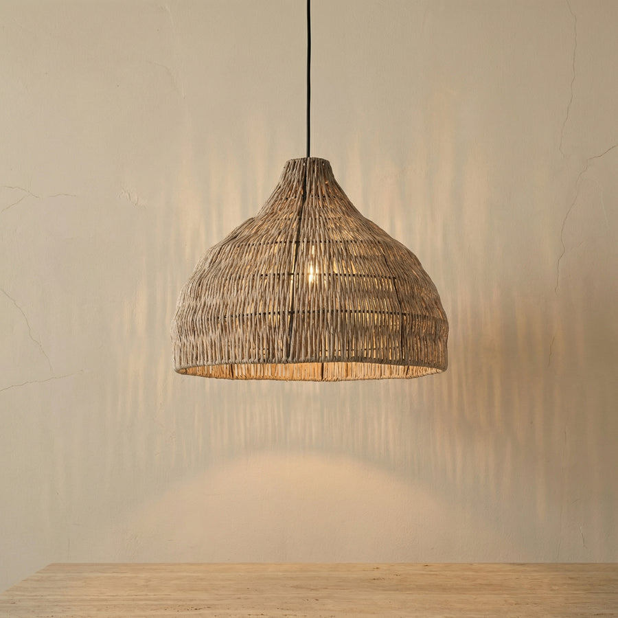 Japanese Wooden Woven Handmade Pendant Light-Lighting > Pendant Lights-casanuva-casanuva