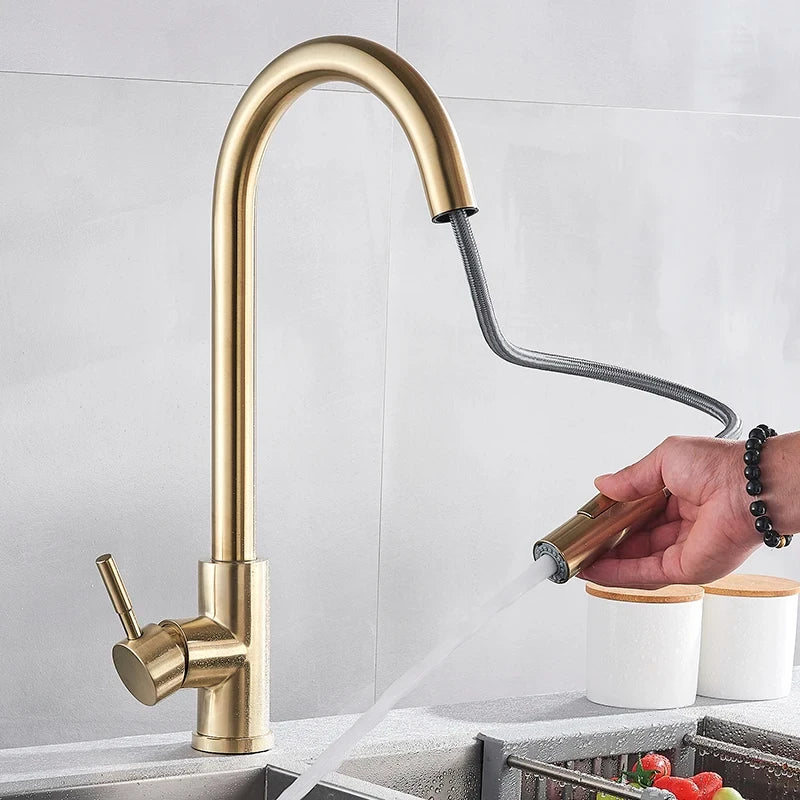 Kitchen Faucet 360 Degree Swivel Single Lever Mixer-Kitchen & Dining > Kitchen Faucets-casanuva-casanuva