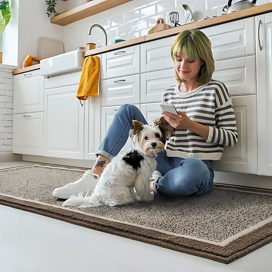 Kitchen Mats Anti Slip Washable Strata Elegance Design-Kitchen & Dining > Kitchen Mats-casanuva-casanuva