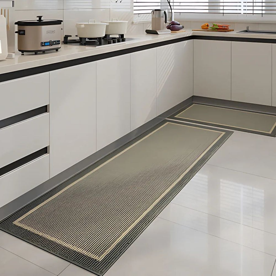 Kitchen Mats Anti Slip Washable Strata Elegance Design-Kitchen & Dining > Kitchen Mats-casanuva-Stone Mist-20"x32"-casanuva