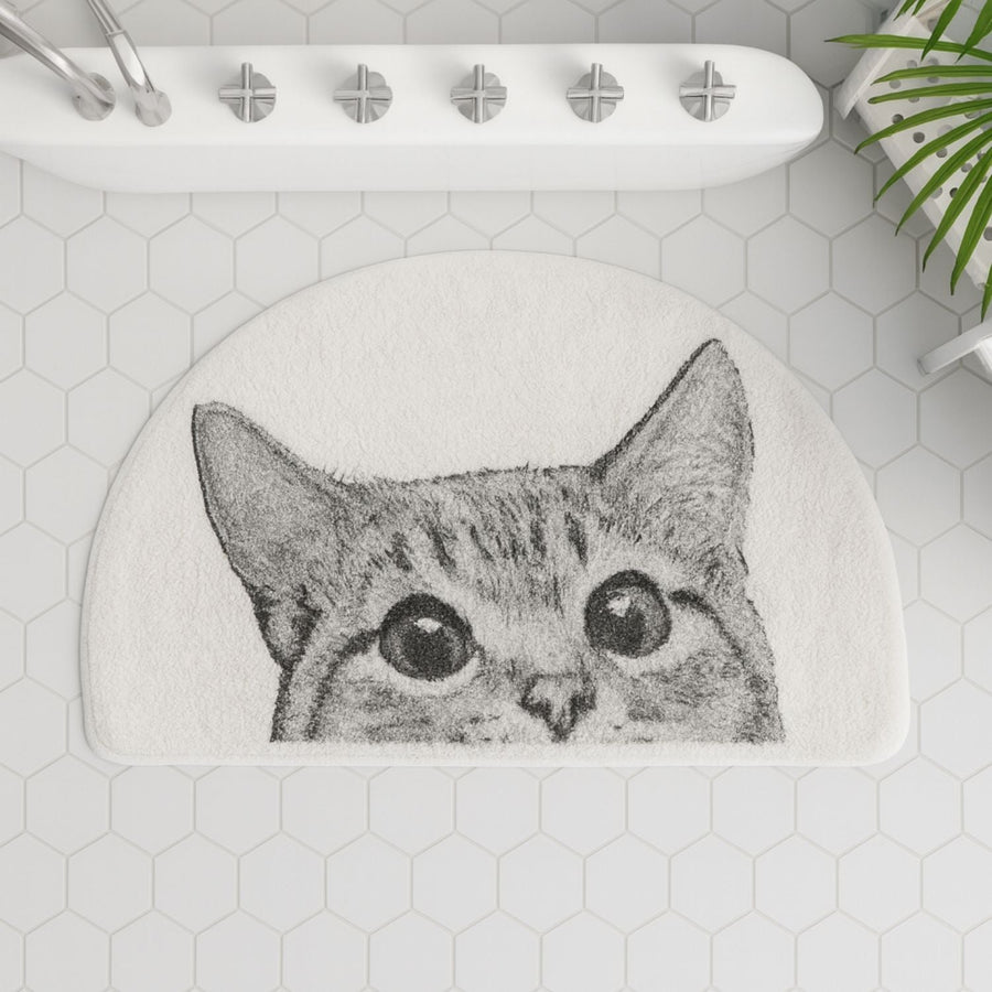 Kitty Cat Bath Mat-Bedding & Bath > Bath Mats-casanuva-casanuva