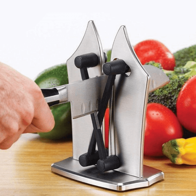 Knife Sharpener Precision Tool for Effortless Blade Maintenance-Kitchen & Dining > Cooking Utensils-casanuva-Stainless Steel-casanuva