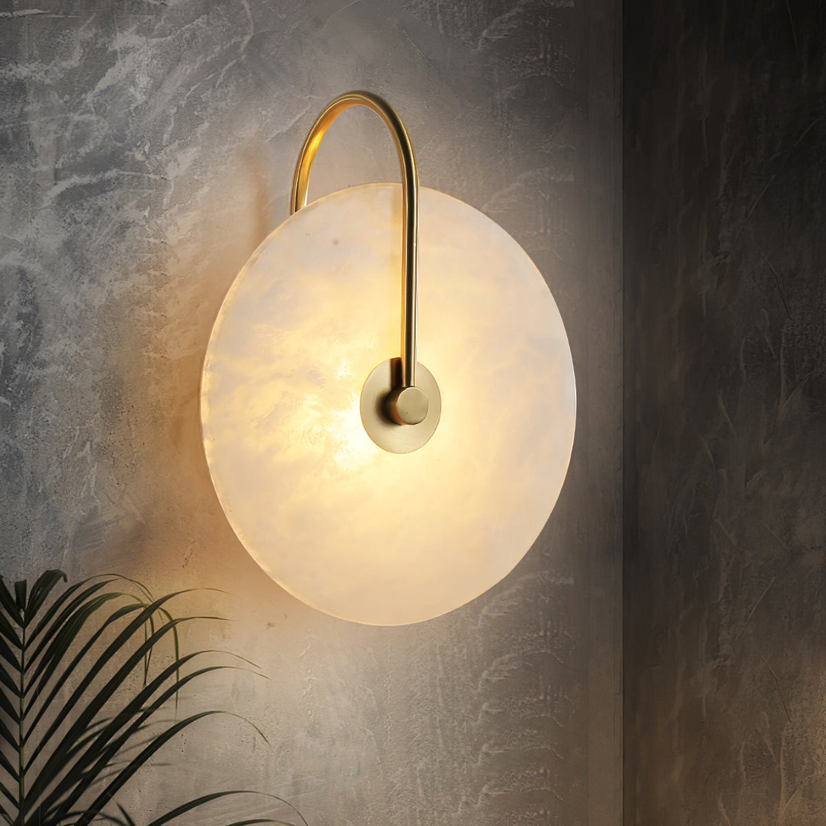 LED Alabaster Wall Lamp-Lighting > Wall Lights-casanuva-casanuva