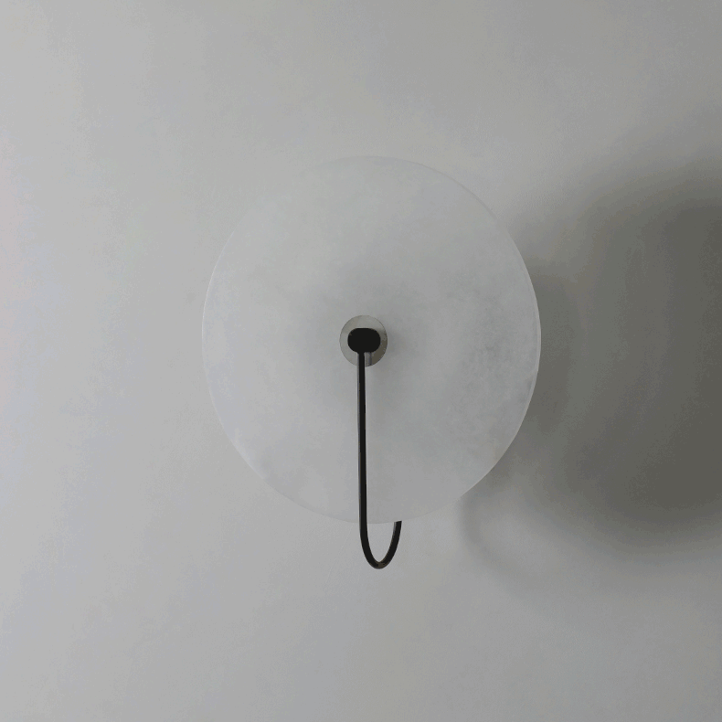 LED Alabaster Wall Lamp-Lighting > Wall Lights-casanuva-casanuva