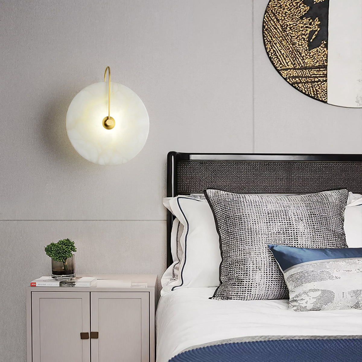 LED Alabaster Wall Lamp-Lighting > Wall Lights-casanuva-casanuva