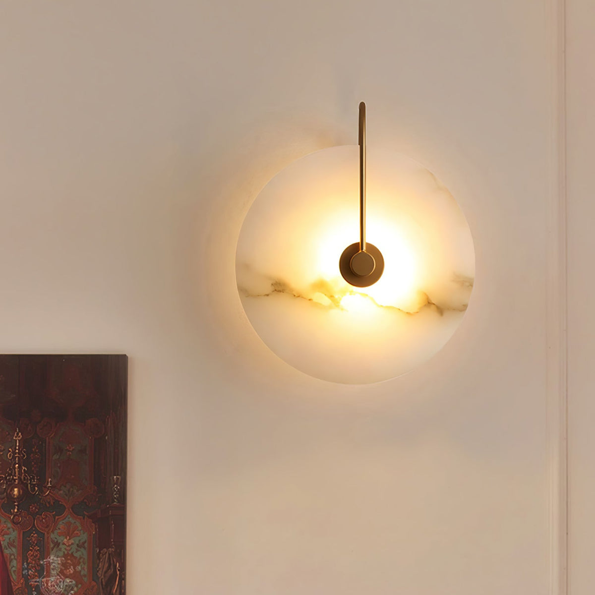 LED Alabaster Wall Lamp-Lighting > Wall Lights-casanuva-casanuva