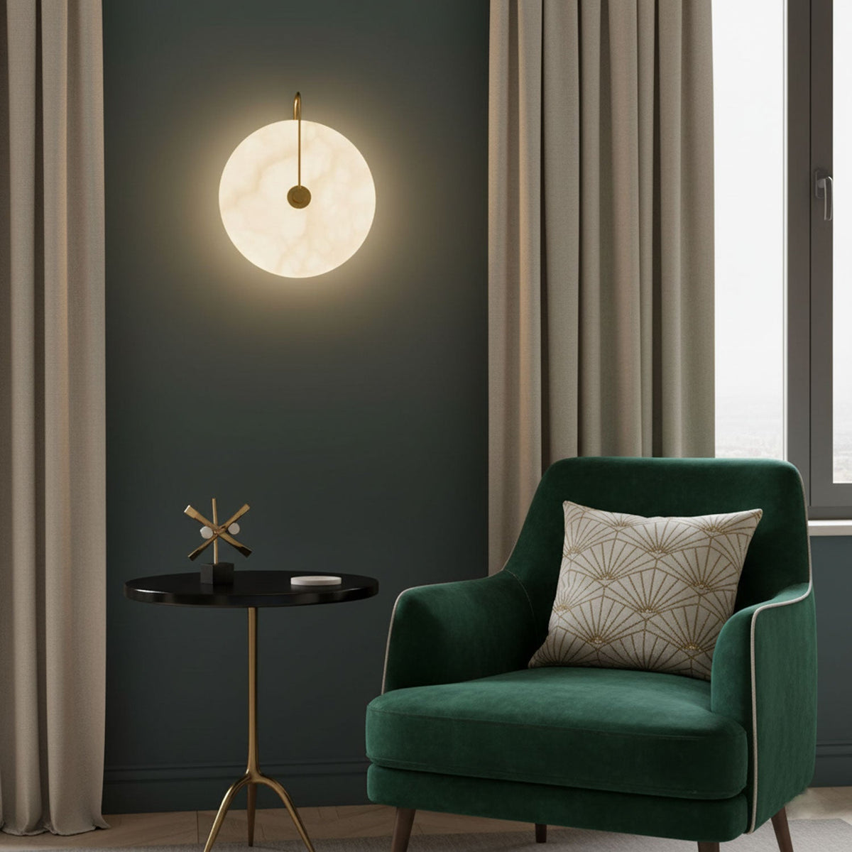 LED Alabaster Wall Lamp-Lighting > Wall Lights-casanuva-casanuva
