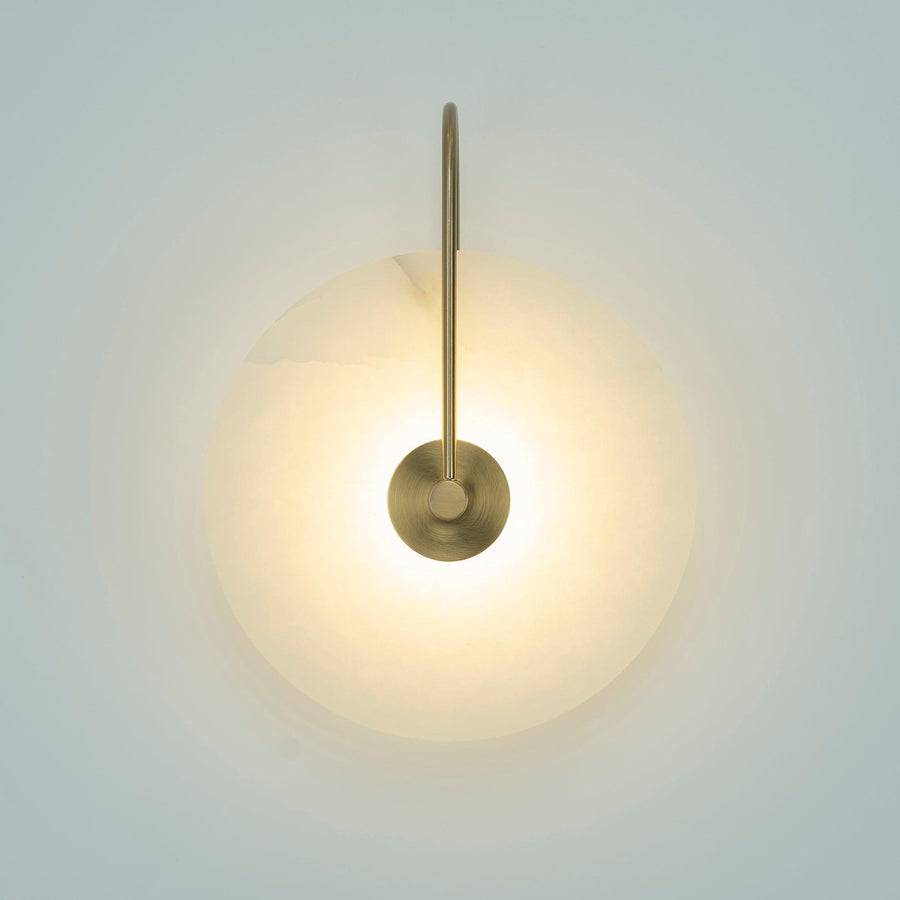 LED Alabaster Wall Lamp-Lighting > Wall Lights-casanuva-casanuva