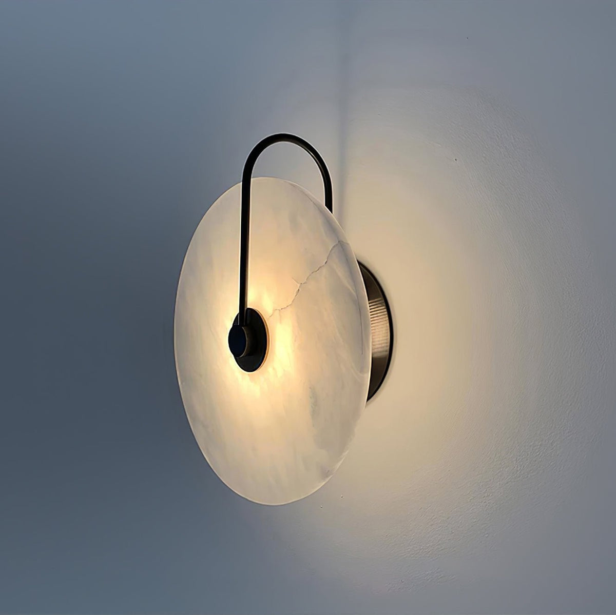 LED Alabaster Wall Lamp-Lighting > Wall Lights-casanuva-casanuva