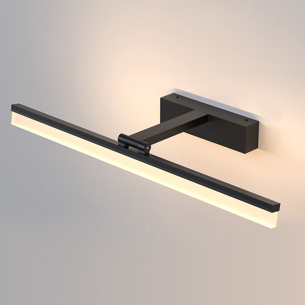 LED Black Bathroom Wall Mirror Light-Lighting > Wall Lights-casanuva-Black-D40*H18CM-8W-Warm Light-casanuva