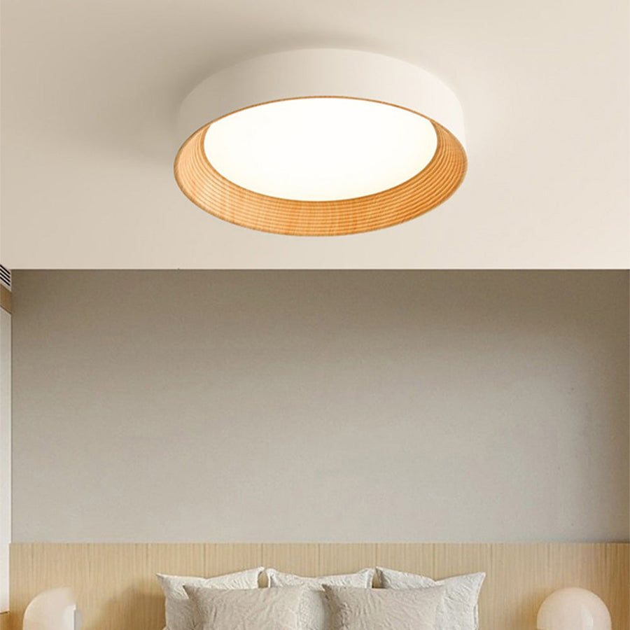 LED Ceiling Light Modern Design-Lighting > Ceiling Lights-casanuva-Wood-D35*H10CM-casanuva