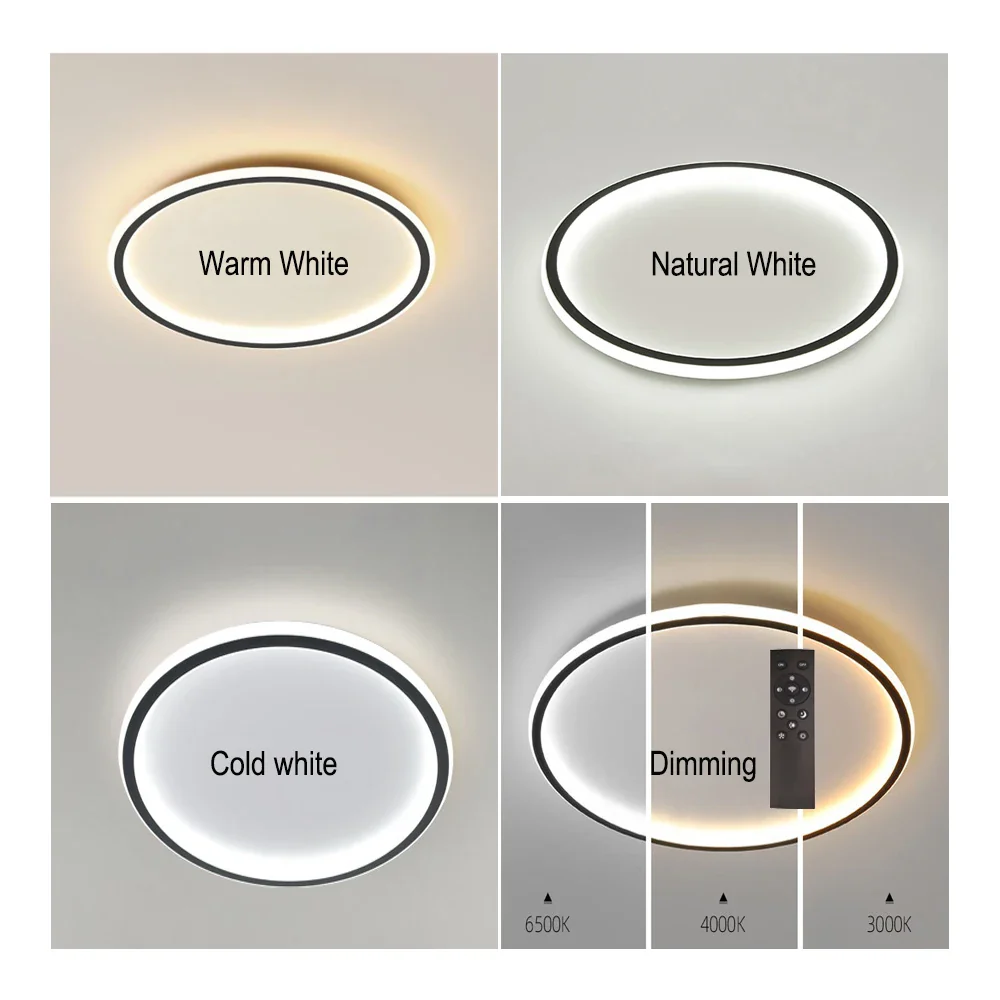 LED Ceiling Light Nordic Style Disc Design-Lighting > Ceiling Lights-casanuva-casanuva