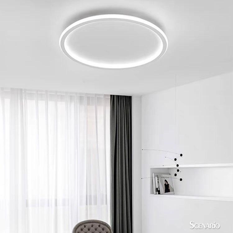 LED Ceiling Light Nordic Style Disc Design-Lighting > Ceiling Lights-casanuva-White-D40cm*H5cm-White Light-casanuva