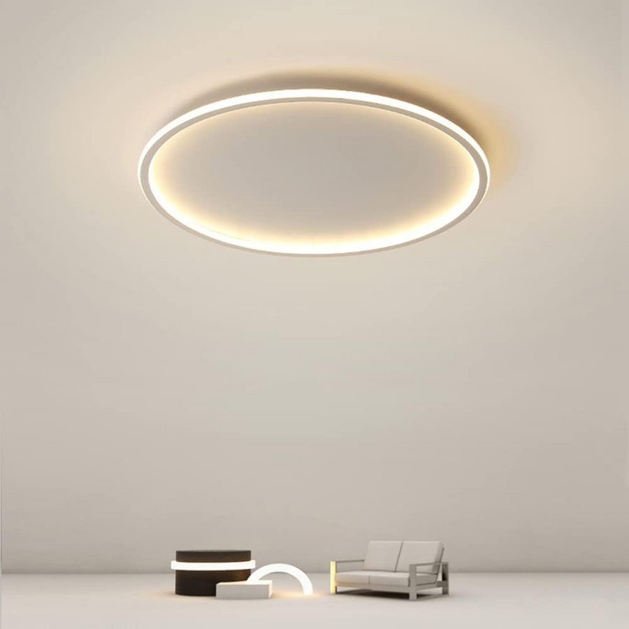 LED Ceiling Light Nordic Style Disc Design-Lighting > Ceiling Lights-casanuva-White-D50cm*H5cm-Warm Light-casanuva