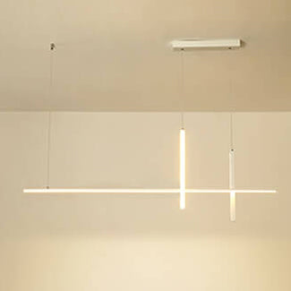 LED Chandelier Long Line Modern Minimalist Design-Lighting > Chandeliers & Pendant Lights-casanuva-31.50"-3-Color Changeable-White-casanuva