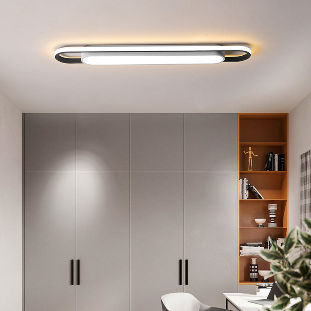 LED Corridor Ceiling Light-Lighting > Ceiling Lights-casanuva-Black-D40*W12*H5CM-3 Colour Change Controlle-casanuva