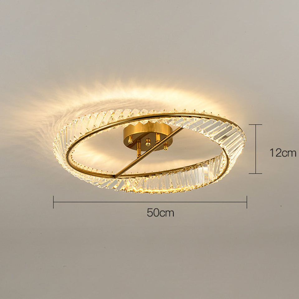 LED Crystal Ceiling Light Fixture-Lighting > Ceiling Lights-casanuva-casanuva