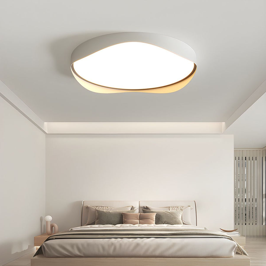 LED Flush Mount Ceiling Light White-Lighting > Ceiling Lights-casanuva-White-D50*H8cm-3 Colour Change-casanuva