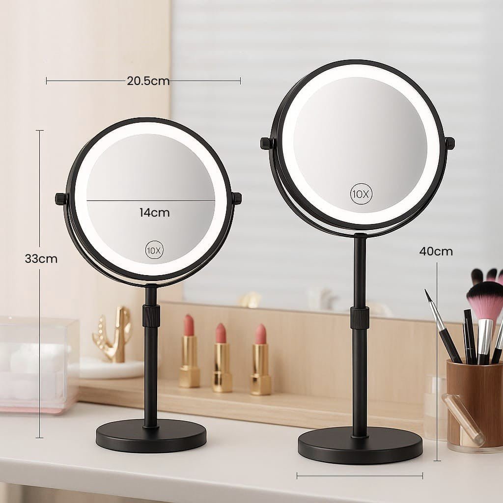 LED Makeup Mirror Stand for Bathroom-Bedding & Bath > Bathroom Accessories-casanuva-casanuva