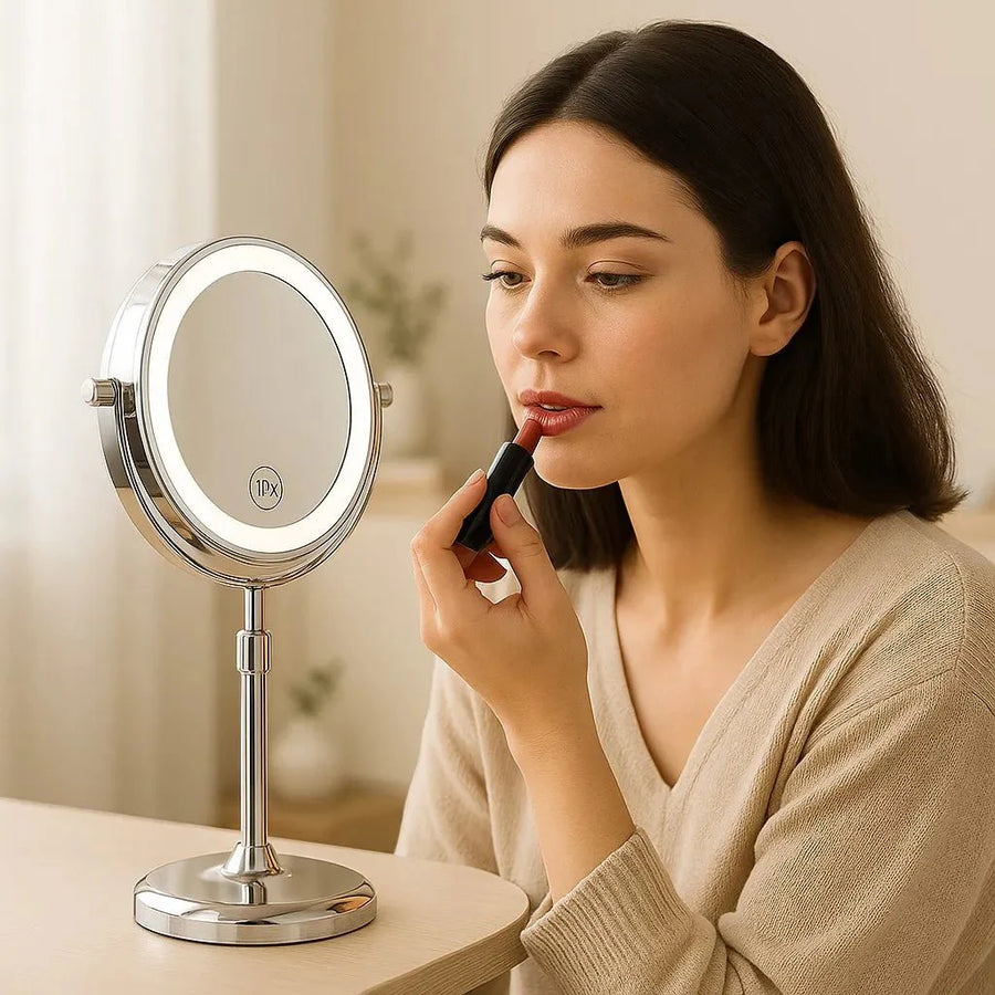 LED Makeup Mirror Stand for Bathroom-Bedding & Bath > Bathroom Accessories-casanuva-casanuva