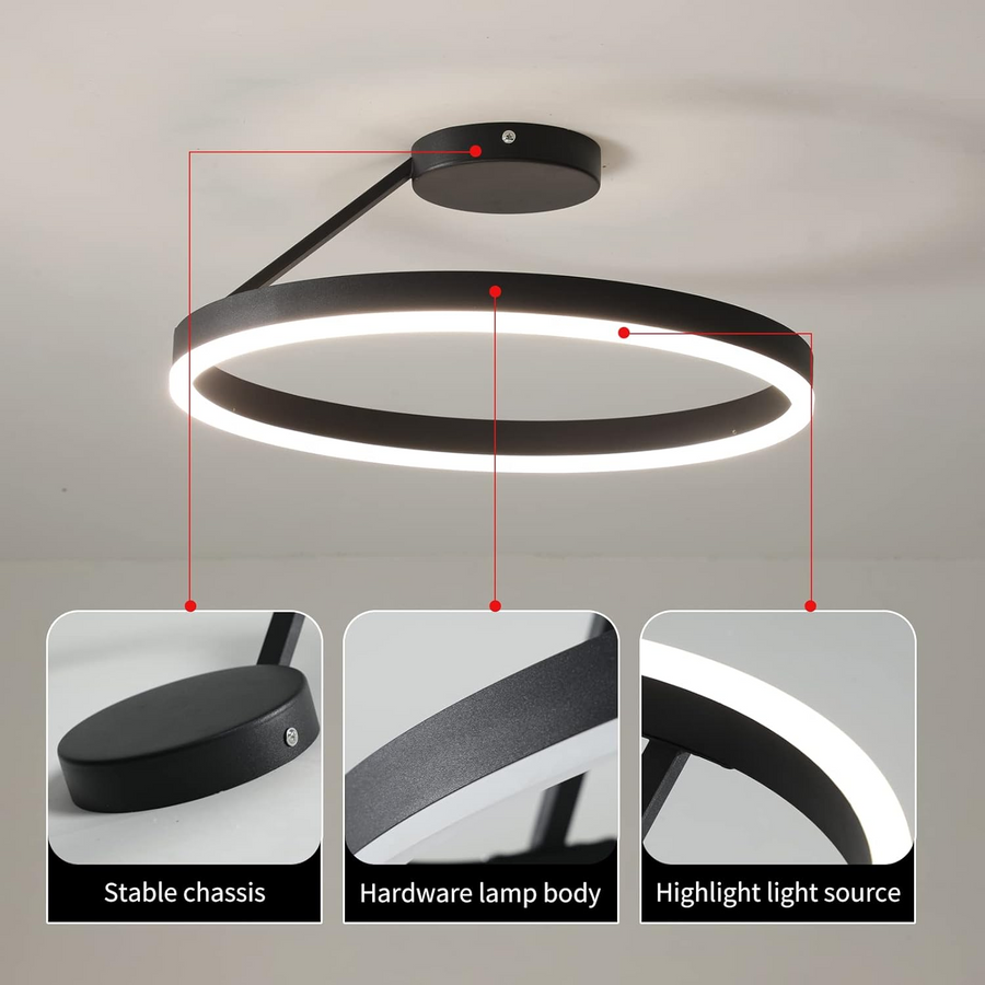 LED Metal Ceiling Light Nordic Minimalist Design for Living Room-Lighting > Ceiling Lights-casanuva-casanuva