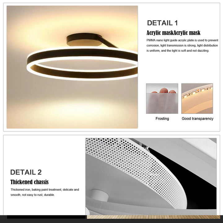 LED Metal Ceiling Light Nordic Minimalist Design for Living Room-Lighting > Ceiling Lights-casanuva-casanuva
