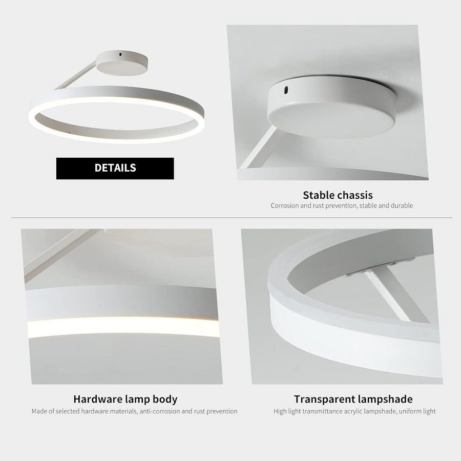 LED Metal Ceiling Light Nordic Minimalist Design for Living Room-Lighting > Ceiling Lights-casanuva-casanuva