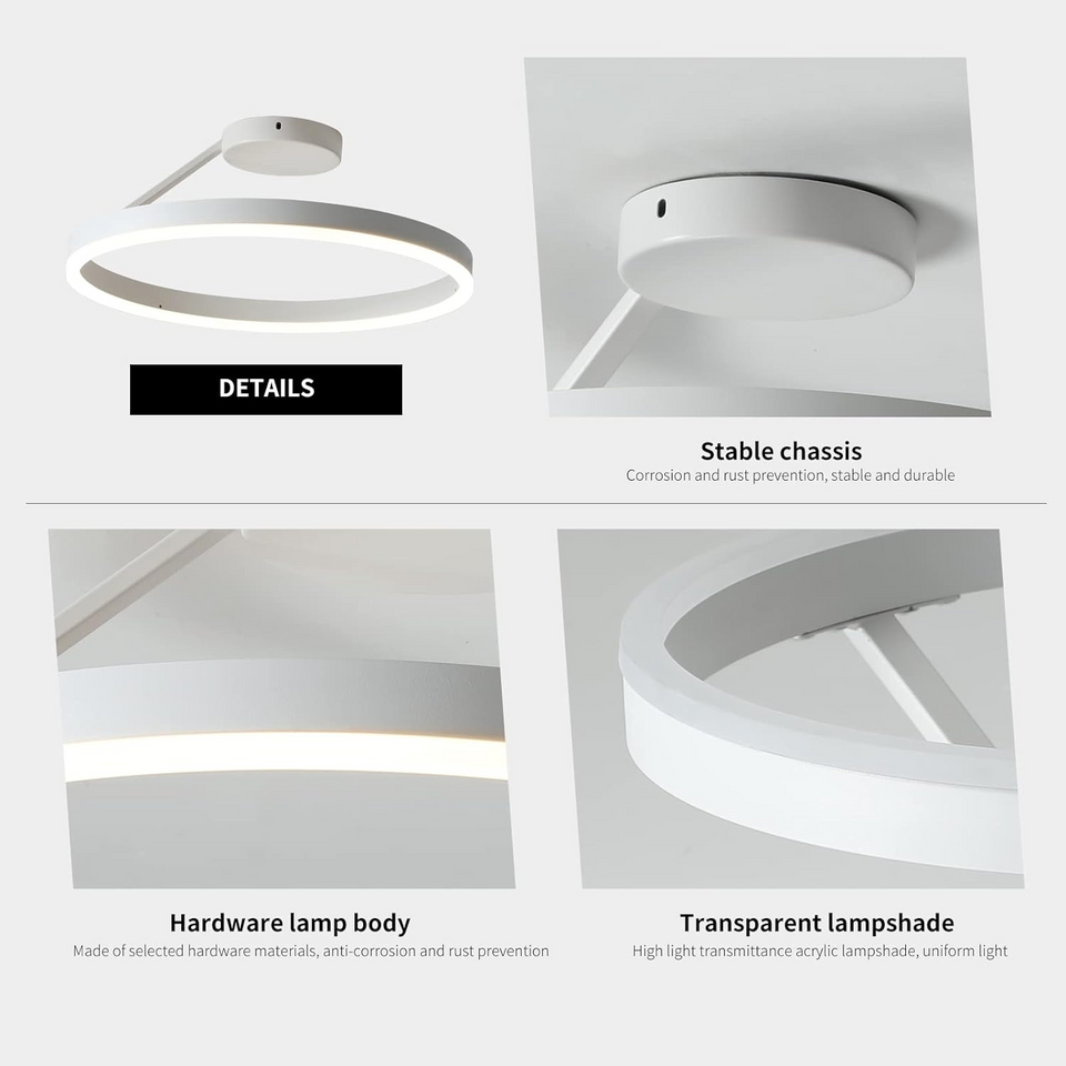 LED Metal Ceiling Light Nordic Minimalist Design for Living Room-Lighting > Ceiling Lights-casanuva-casanuva