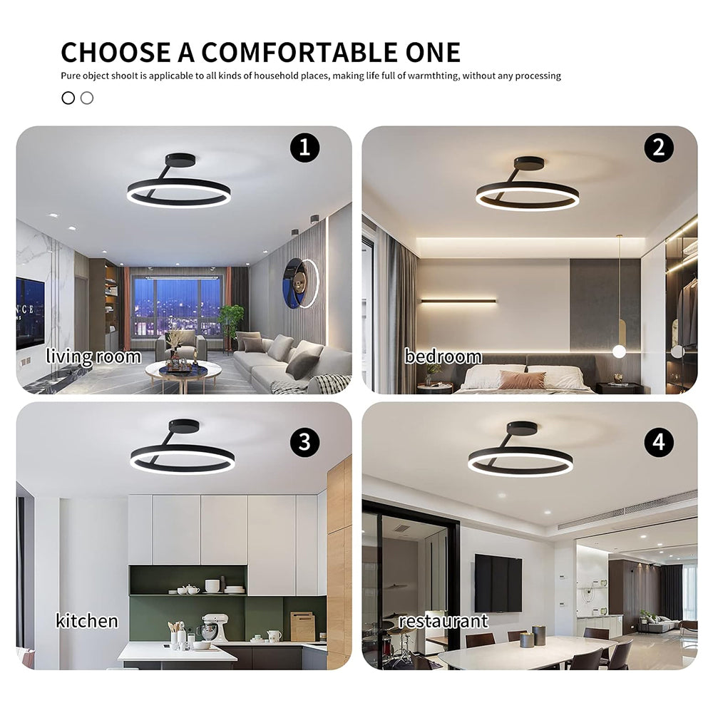 LED Metal Ceiling Light Nordic Minimalist Design for Living Room-Lighting > Ceiling Lights-casanuva-casanuva