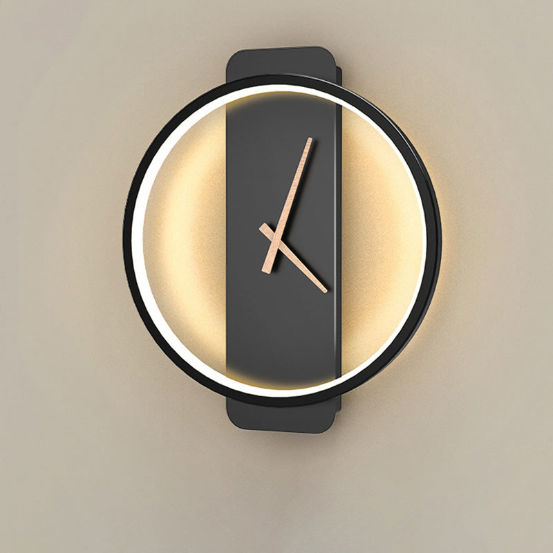 LED Minimalist Wall Clock-Home Decor > Clocks-casanuva-Noir-Blanc chaud-W 30x35cm-casanuva