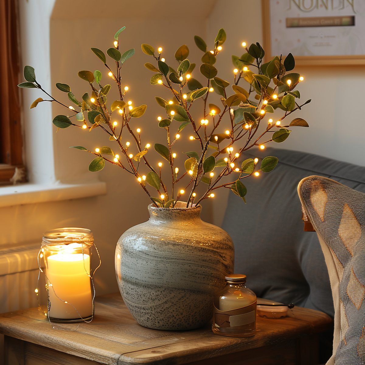 LED Olive Branch Fairy Light-Lighting > Ambient Lighting-casanuva-casanuva