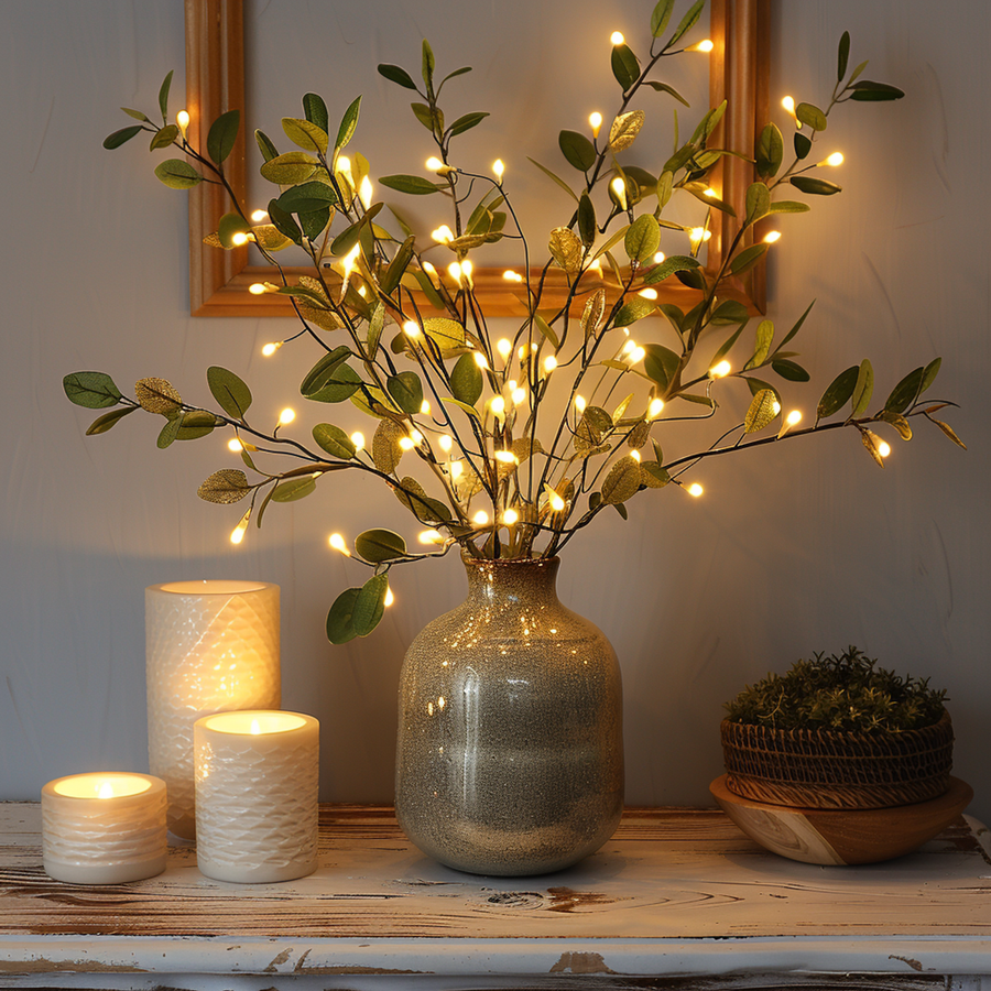 LED Olive Branch Fairy Light-Lighting > Ambient Lighting-casanuva-casanuva