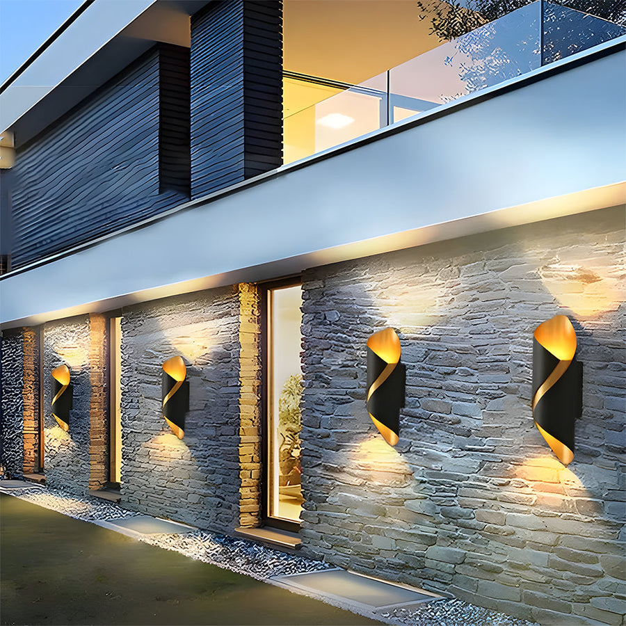 LED Outdoor Wall Light Spiral Design-Lighting > Outdoor Lighting-casanuva-casanuva