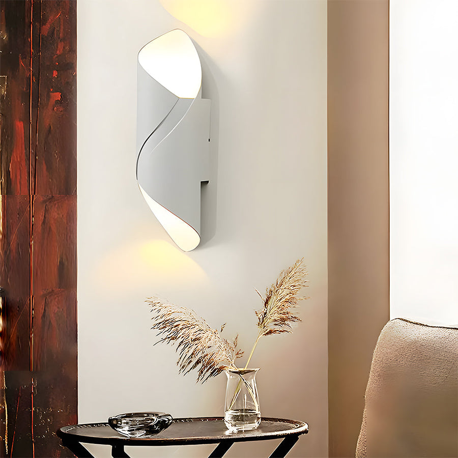 LED Outdoor Wall Light Spiral Design-Lighting > Outdoor Lighting-casanuva-White-L30cm*W9cm-White Light-casanuva