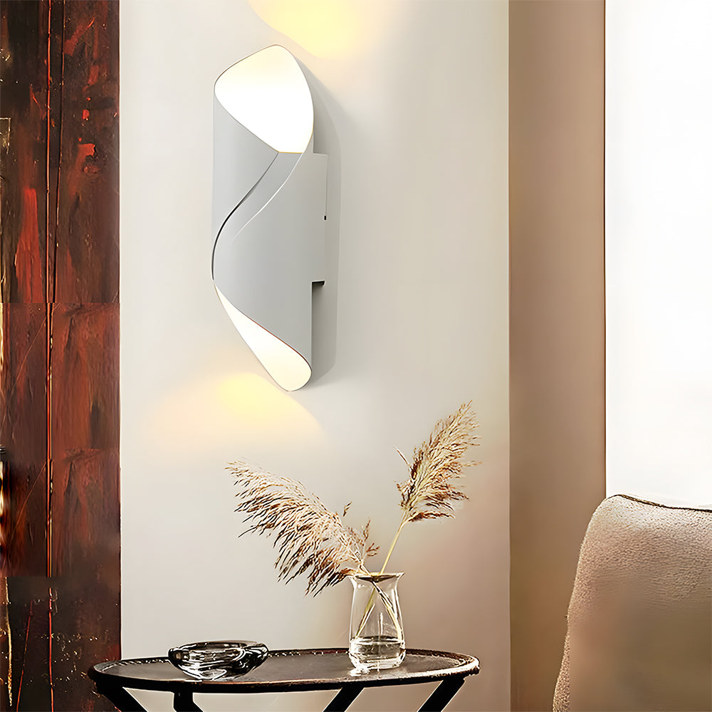 LED Outdoor Wall Light Spiral Design-Lighting > Outdoor Lighting-casanuva-White-L30cm*W9cm-White Light-casanuva