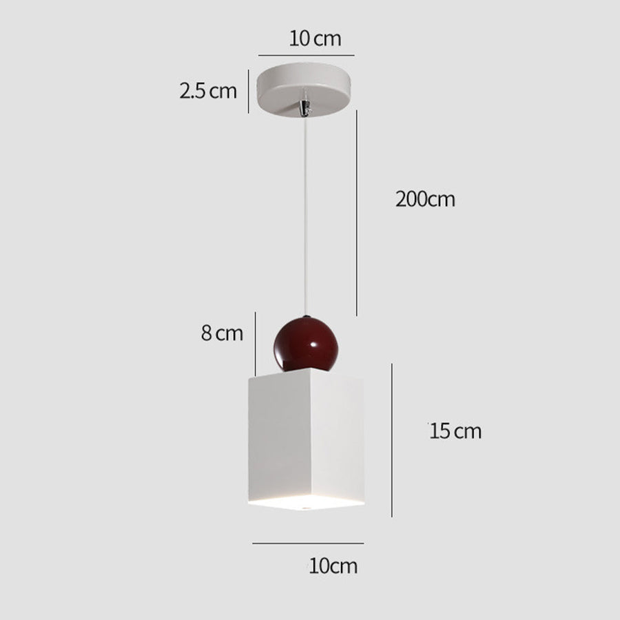 LED Pendant Light Cream Finish-Lighting > Pendant Lights-casanuva-casanuva
