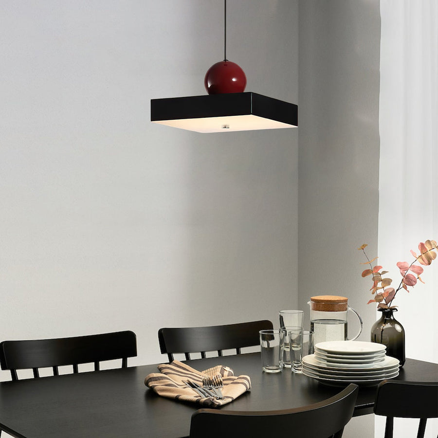 LED Pendant Light Cream Finish-Lighting > Pendant Lights-casanuva-Black-Style E: D20*H12CM-three color-changing ligh-casanuva