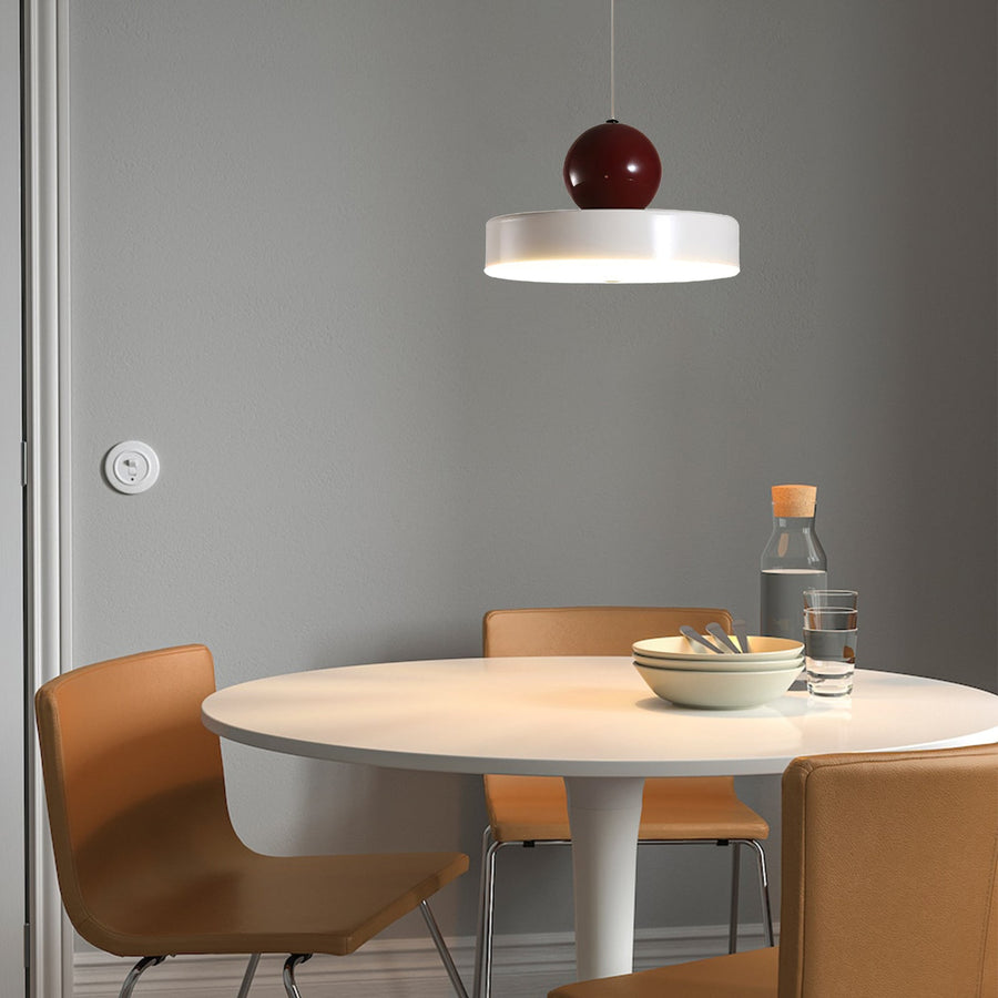 LED Pendant Light Cream Finish-Lighting > Pendant Lights-casanuva-White-Style D: D20*H12CM-three color-changing ligh-casanuva