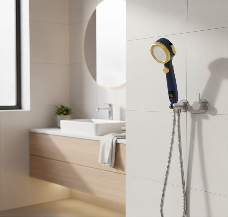 LED Showerhead with Filter and Temperature Display-Bedding & Bath > Bathroom Accessories-casanuva-casanuva