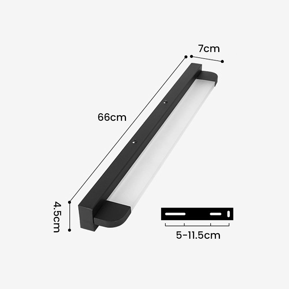 LED Wall Mirror Light White Iron Long Design-Lighting > Wall Lights-casanuva-casanuva