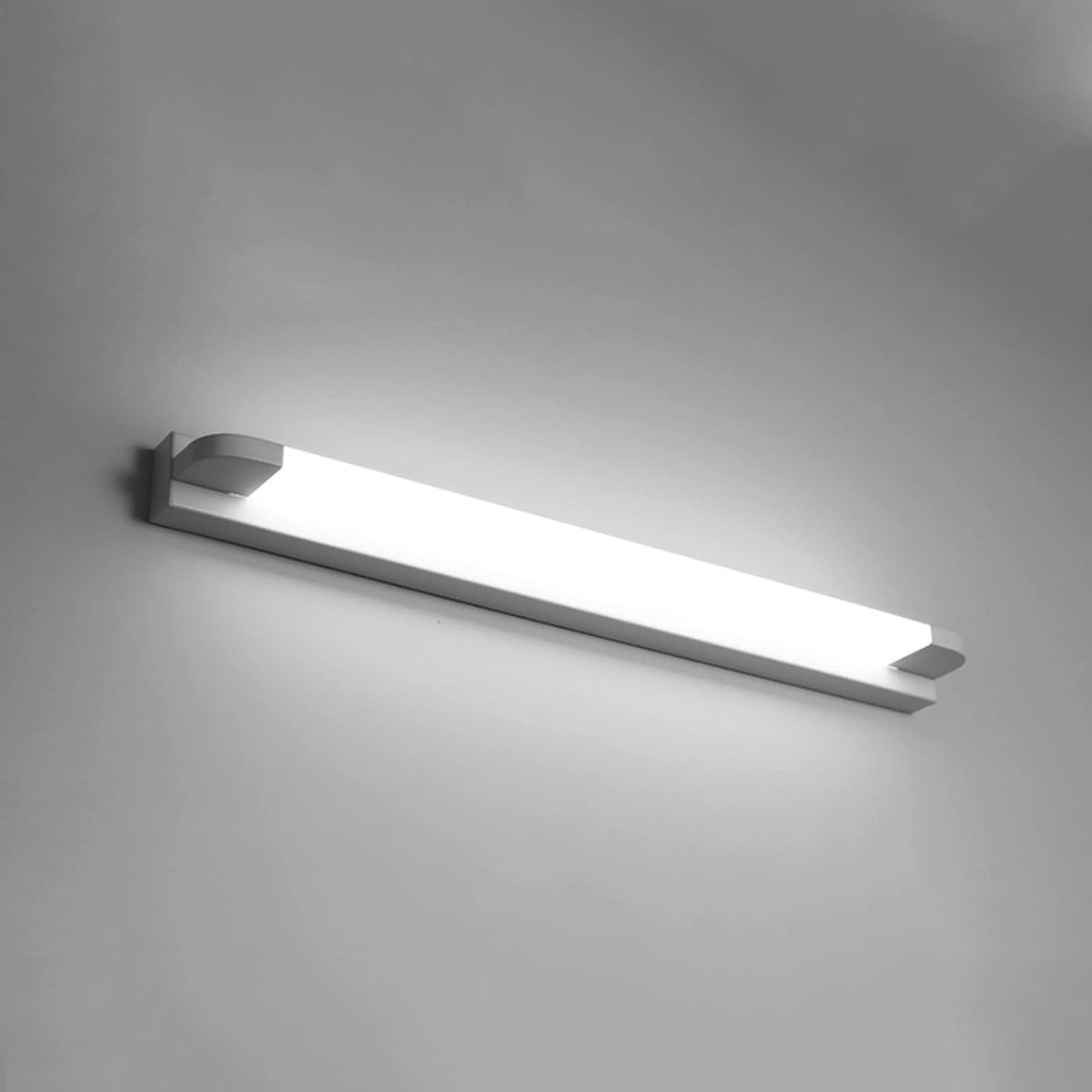 LED Wall Mirror Light White Iron Long Design-Lighting > Wall Lights-casanuva-White-D46*H7CM-9W-White Light-casanuva