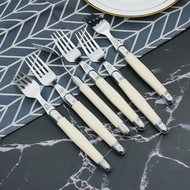 Laguiole Cutlery Set Ivory Elegance Premium Design-Kitchen & Dining > Cutlery-casanuva-casanuva